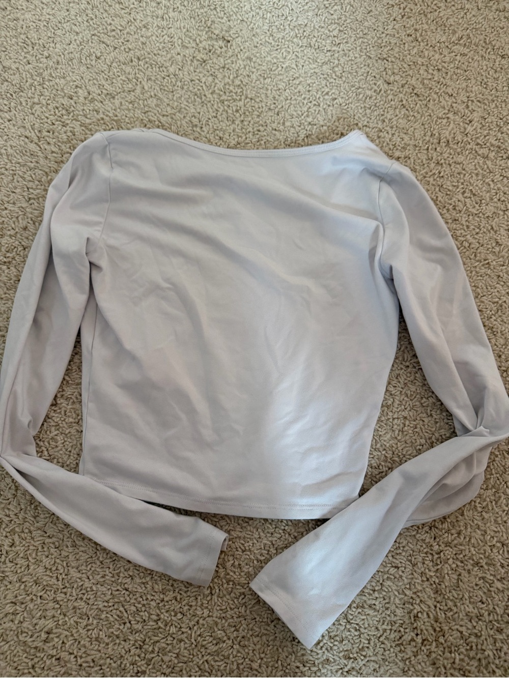Hollister Square Neck Long Sleeve Top - White - Picture 2 of 2